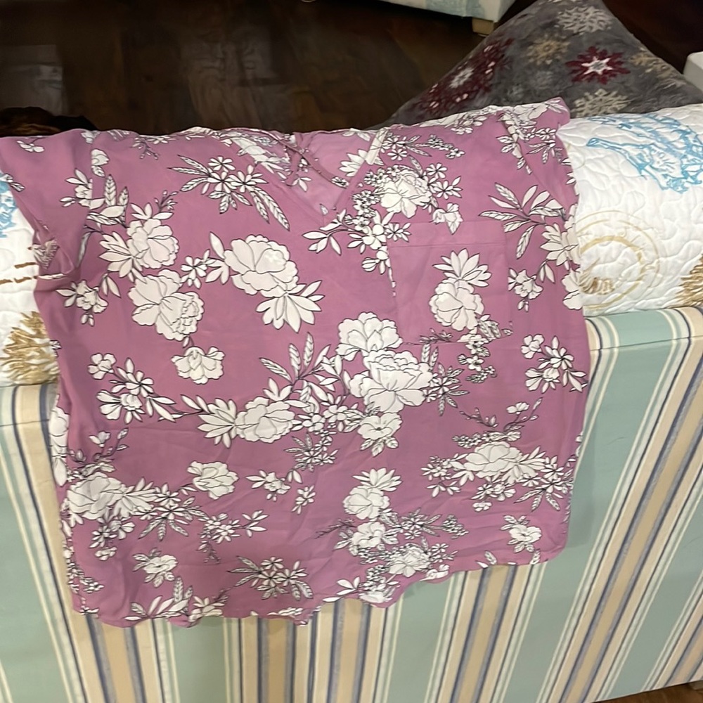 Pink Rose Silk Shirt